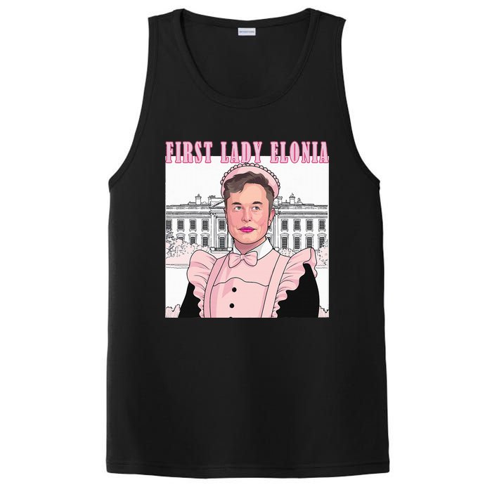 Funny Elon First Lady Elonia Cute Vintage PosiCharge Competitor Tank