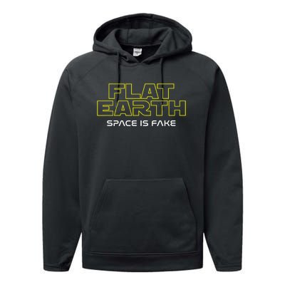 Flat Earth Performance Fleece Hoodie