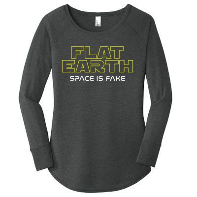 Flat Earth Women's Perfect Tri Tunic Long Sleeve Shirt