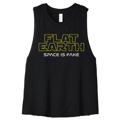 Flat Earth Women's Racerback Cropped Tank