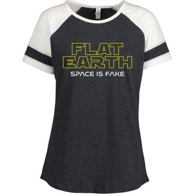 Flat Earth Enza Ladies Jersey Colorblock Tee