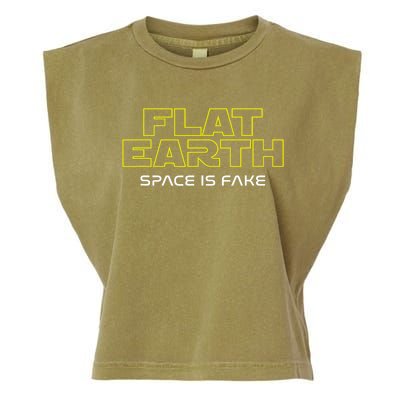 Flat Earth Garment-Dyed Women's Muscle Tee