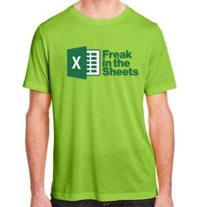 Funny Excel Freak In The Sheets Adult ChromaSoft Performance T-Shirt