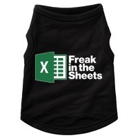 Funny Excel Freak In The Sheets Doggie Tank
