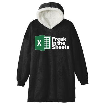 Funny Excel Freak In The Sheets Hooded Wearable Blanket