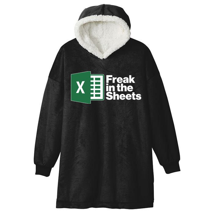 Funny Excel Freak In The Sheets Hooded Wearable Blanket