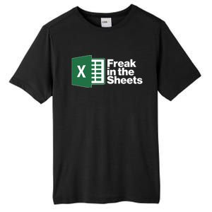 Funny Excel Freak In The Sheets Tall Fusion ChromaSoft Performance T-Shirt