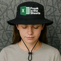 Funny Excel Freak In The Sheets Bucket Hat
