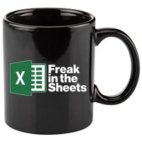 Funny Excel Freak In The Sheets 11oz C Handle Ceramic Mug