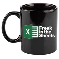 Funny Excel Freak In The Sheets 11oz C Handle Ceramic Mug