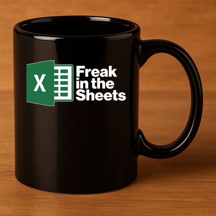 Funny Excel Freak In The Sheets 11oz C Handle Ceramic Mug