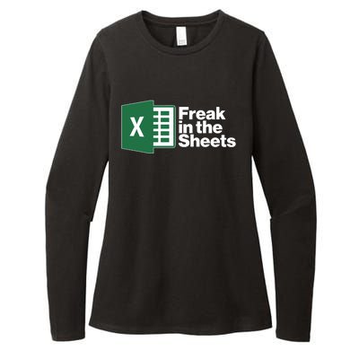 Funny Excel Freak In The Sheets Womens CVC Long Sleeve Shirt