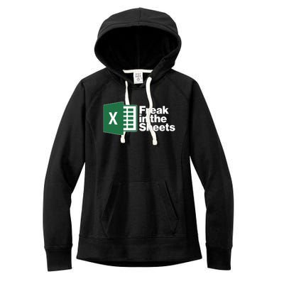 Funny Excel Freak In The Sheets Women's Fleece Hoodie