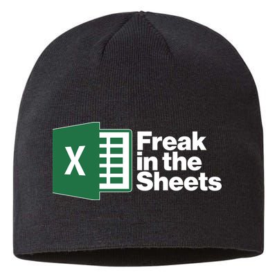 Funny Excel Freak In The Sheets Sustainable Beanie