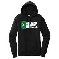 Funny Excel Freak In The Sheets Women's Pullover Hoodie