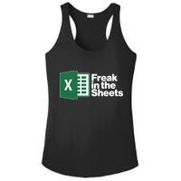 Funny Excel Freak In The Sheets Ladies PosiCharge Competitor Racerback Tank