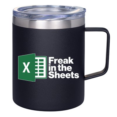 Funny Excel Freak In The Sheets 12oz Stainless Steel Coffee Mug