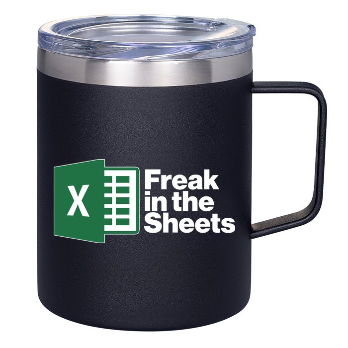 Funny Excel Freak In The Sheets 12oz Stainless Steel Coffee Mug