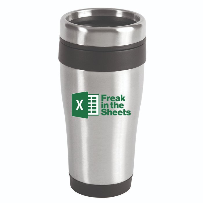Funny Excel Freak In The Sheets 16oz Travel Tumbler