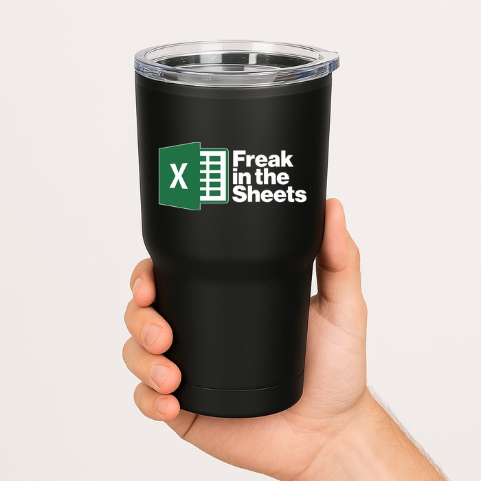 Funny Excel Freak In The Sheets Tumbler