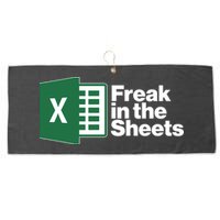 Funny Excel Freak In The Sheets Large Microfiber Waffle Golf Towel