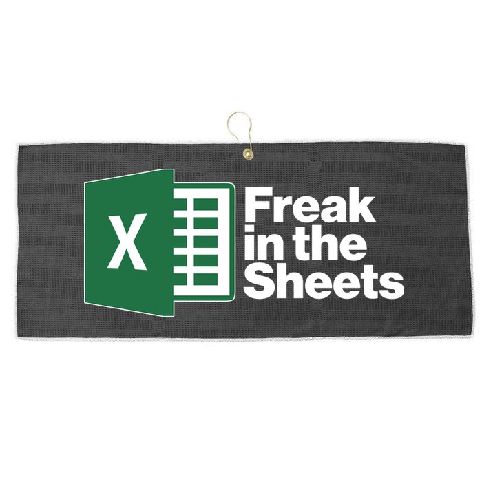 Funny Excel Freak In The Sheets Large Microfiber Waffle Golf Towel