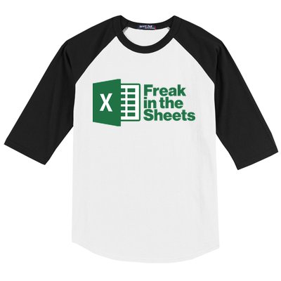 Funny Excel Freak In The Sheets Baseball Sleeve Shirt