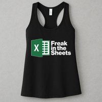 Funny Excel Freak In The Sheets Womens Tank Top
