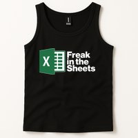Funny Excel Freak In The Sheets Tank Top