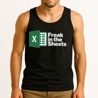 Funny Excel Freak In The Sheets Tank Top