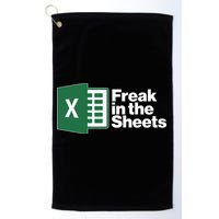 Funny Excel Freak In The Sheets Golf Towel