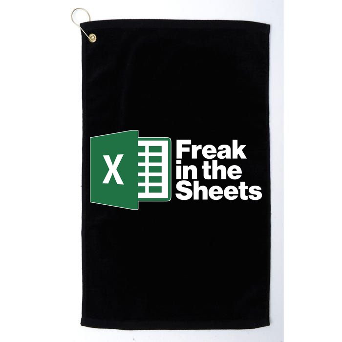 Funny Excel Freak In The Sheets Golf Towel