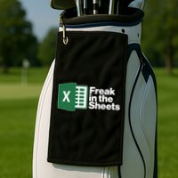 Funny Excel Freak In The Sheets Golf Towel
