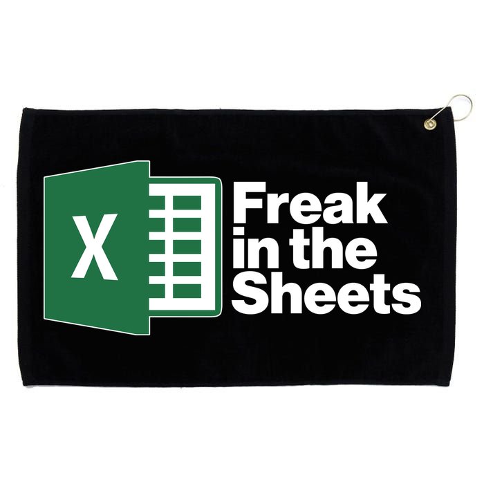 Funny Excel Freak In The Sheets Grommeted Golf Towel