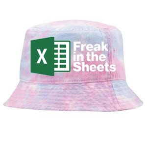 Funny Excel Freak In The Sheets Tie-Dyed Bucket Hat