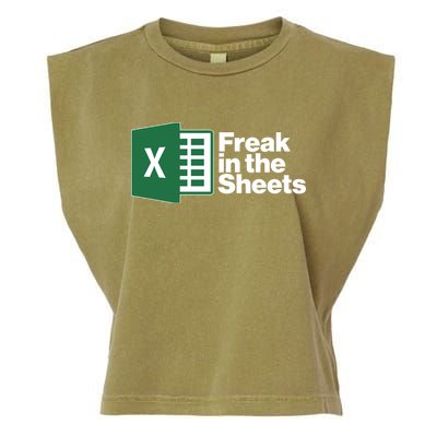Funny Excel Freak In The Sheets Garment-Dyed Women's Muscle Tee