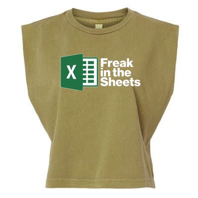 Funny Excel Freak In The Sheets Garment-Dyed Women's Muscle Tee