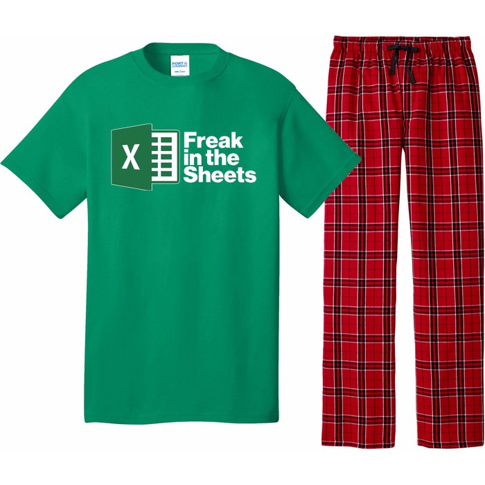 Funny Excel Freak In The Sheets Pajama Set