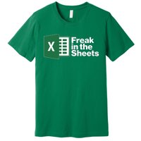 Funny Excel Freak In The Sheets Premium T-Shirt