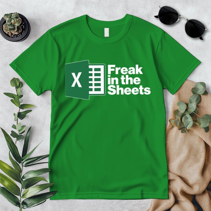 Funny Excel Freak In The Sheets Premium T-Shirt