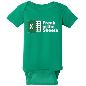 Funny Excel Freak In The Sheets Baby Bodysuit