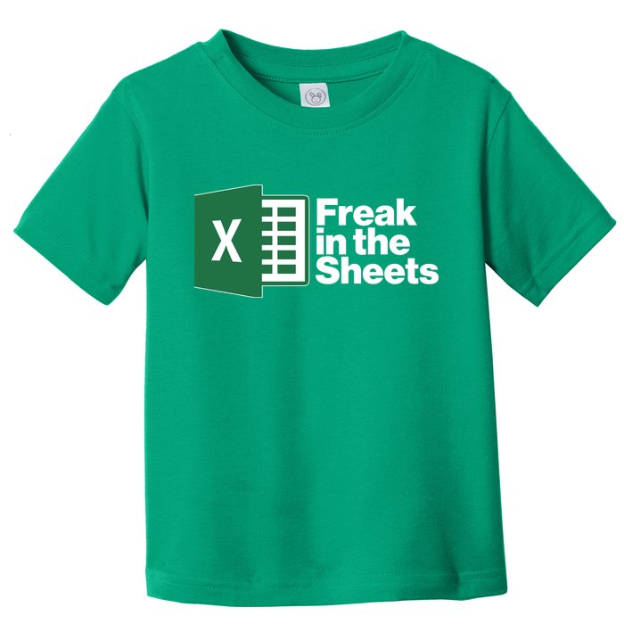 Funny Excel Freak In The Sheets Toddler T-Shirt