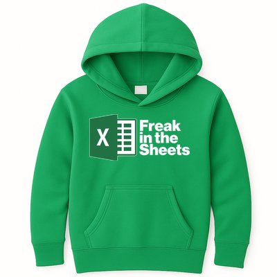 Funny Excel Freak In The Sheets Kids Hoodie