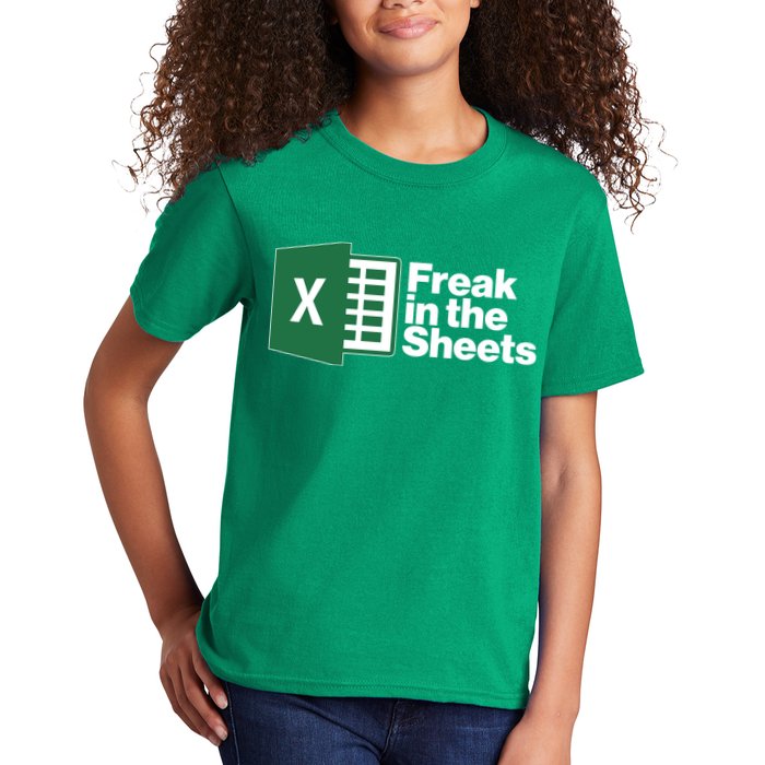 Funny Excel Freak In The Sheets Kids T-Shirt