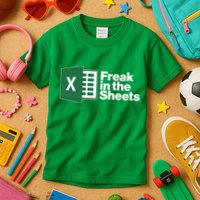 Funny Excel Freak In The Sheets Kids T-Shirt