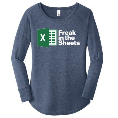 Funny Excel Freak In The Sheets Women's Perfect Tri Tunic Long Sleeve Shirt