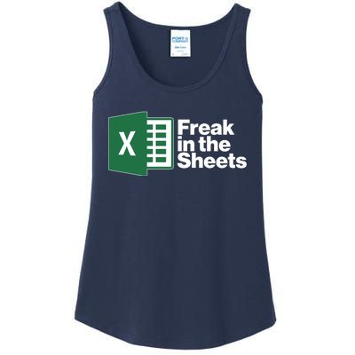 Funny Excel Freak In The Sheets Ladies Essential Tank