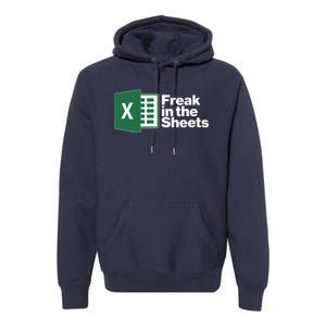 Funny Excel Freak In The Sheets Premium Hoodie