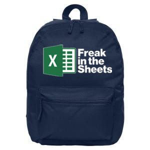 Funny Excel Freak In The Sheets 16 in Basic Backpack