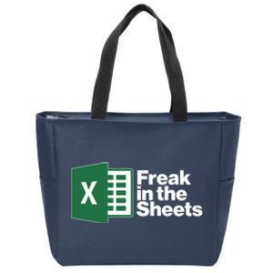 Funny Excel Freak In The Sheets Zip Tote Bag